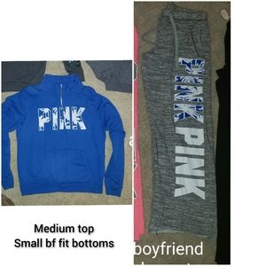 Victoria's Secret PINK matching palm tree tropical set. Fits medium/large.